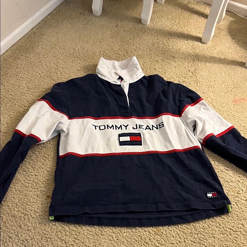 Tommy Hilfiger Navy and White Jacket